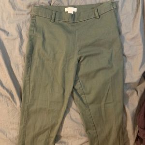 Forest green high waisted pants